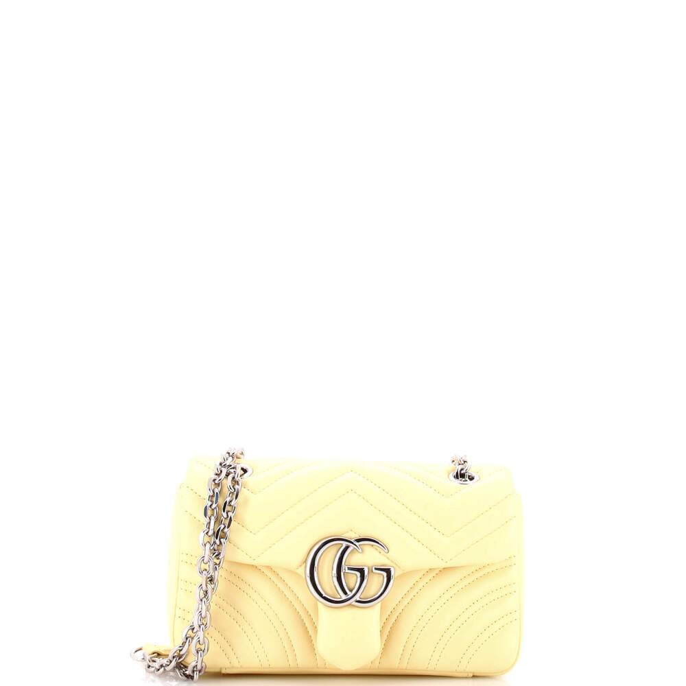 Gucci Small GG Marmont Flap Bag Matelasse Leather